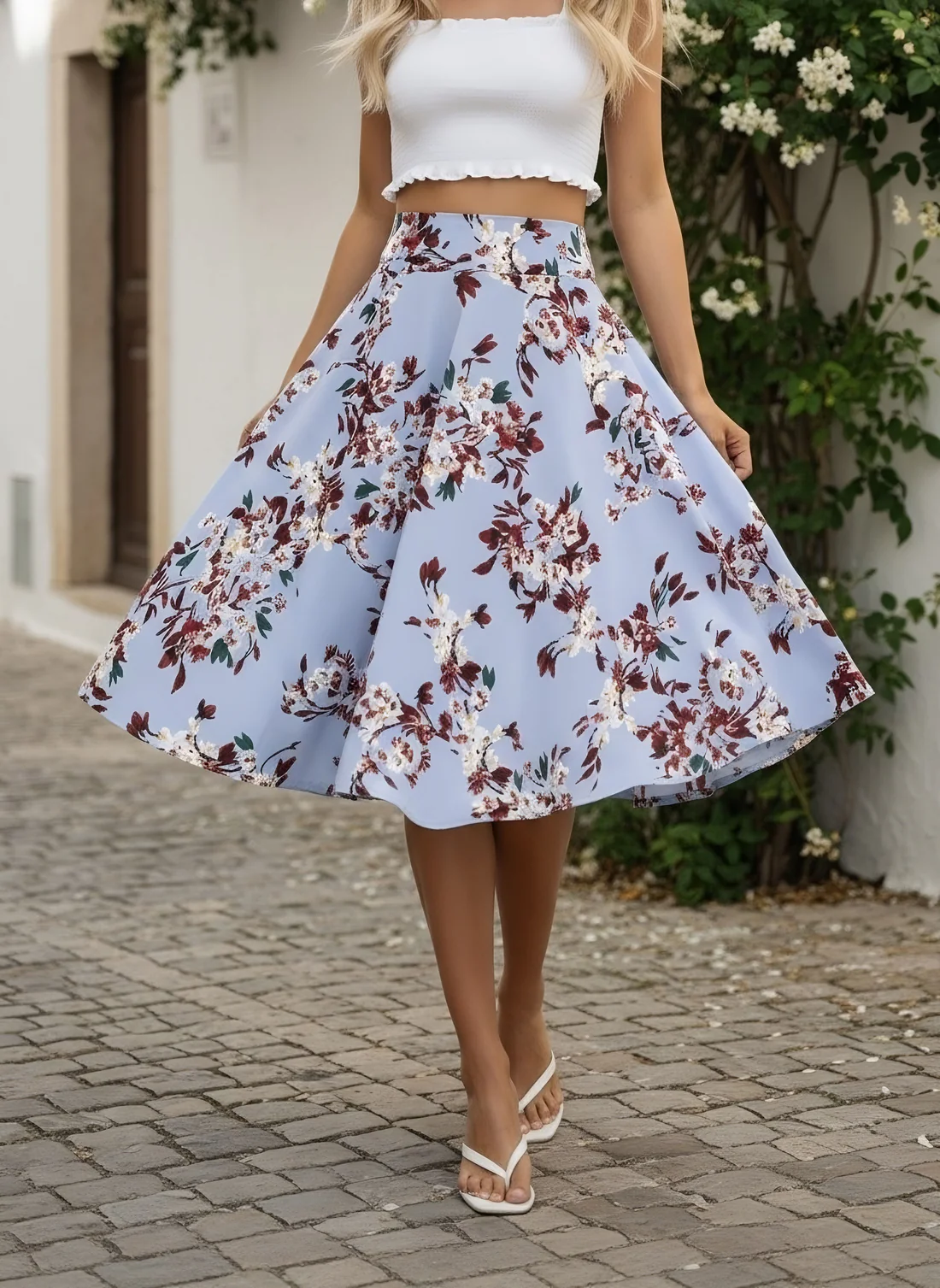 Smocked Waist Skirt